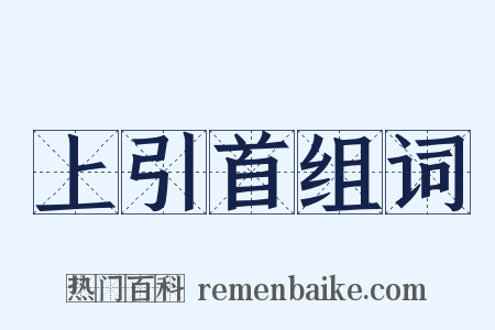 上引首组词是什么意思的图片